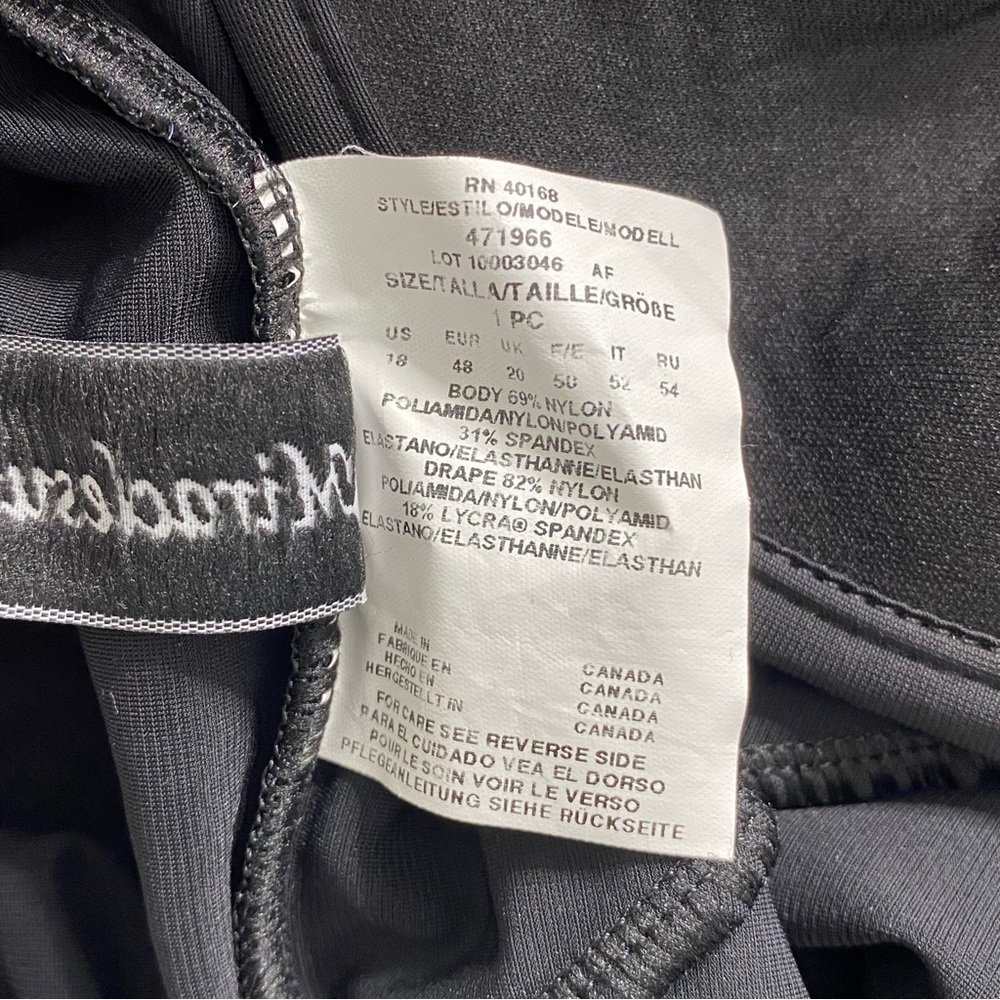 Miraclesuit Nwot Solid Black Shaping One Piece Sw… - image 4